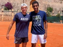Братовчедът на Григор Димитров тренира със звезда в тениса в Монако