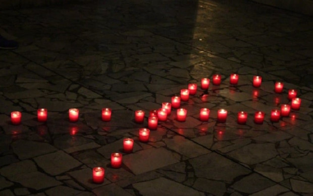 Бдение със свещи в Кюстендил