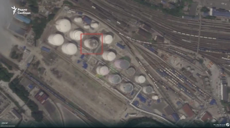 Сателитни снимки показват щетите след атаката на ВСУ срещу руската база в Новоросийск