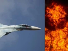 Руски Су-27 е поразен при атаката на ВСУ срещу военно летище в Краснодарския край