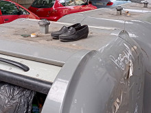 Вижте причината за задръстванията заради камионите на чистотата във Варна