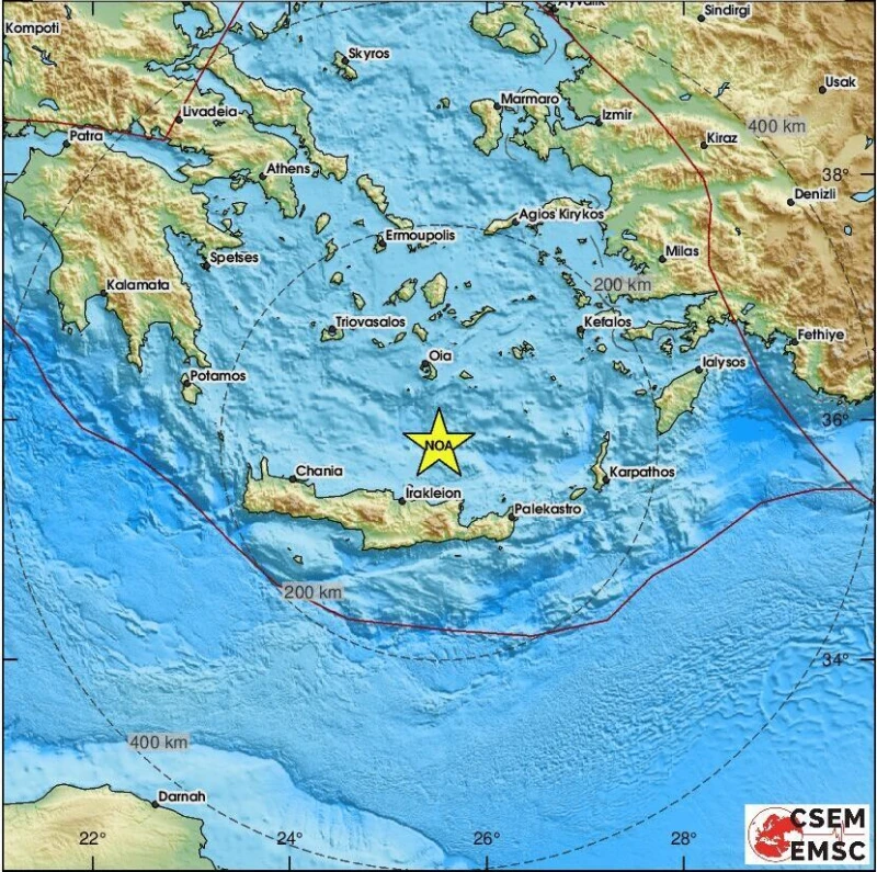 Земетресенията в Крит не спират – два нови труса от 3,7 и 2,5 по Рихтер разлюляха острова