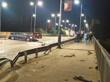 Мощна кола катастрофира в Пловдив! Шофьор: Все едно да се простреляш с дървен нож