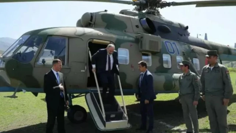 Хеликоптерът на арменския премиер Пашинян кацна аварийно във Ванадзор
