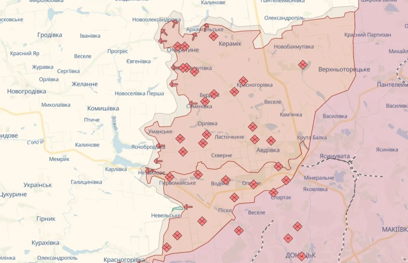 DeepState: Руските войски поеха контрол над Уманское в Донецк