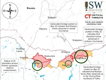 ISW: Руснаците щурмуват Волчанск, а ВСУ държат Кринки и още два други острова