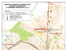 Променят движението на няколко трамвайни линии в София, но ще бъде временно