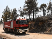 Горски пожар бушува в Централна Гърция