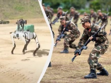 Китай показа кучета-роботи с автоматична пушка на гърба