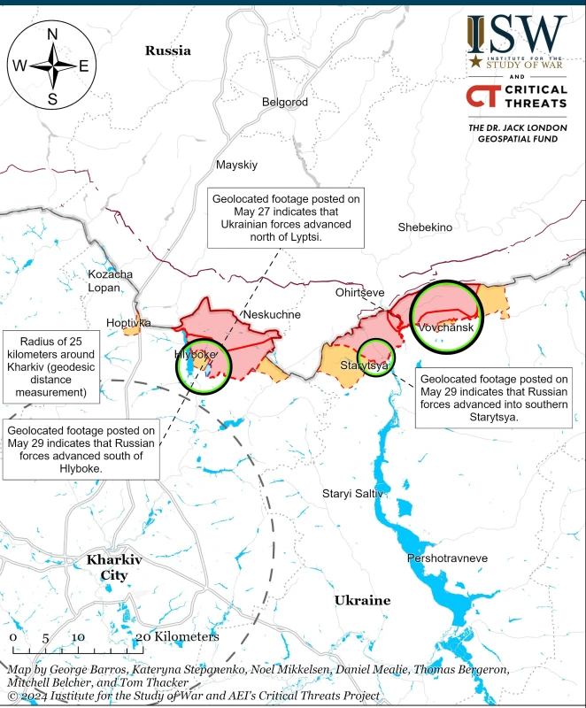 ISW: ВСУ притъпиха руската офанзива в Харковска област, руснаците настъпват в Донбас