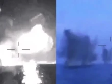 Украински дронове унищожиха два руски катера в Крим
