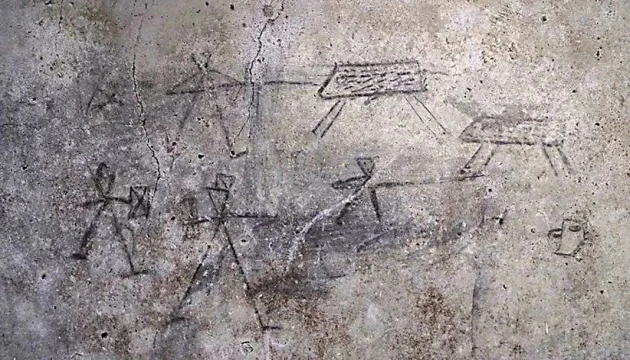 Археолози откриха в Помпей детски рисунки на гладиаторски битки
