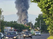 Голям пожар гори край Пловдив