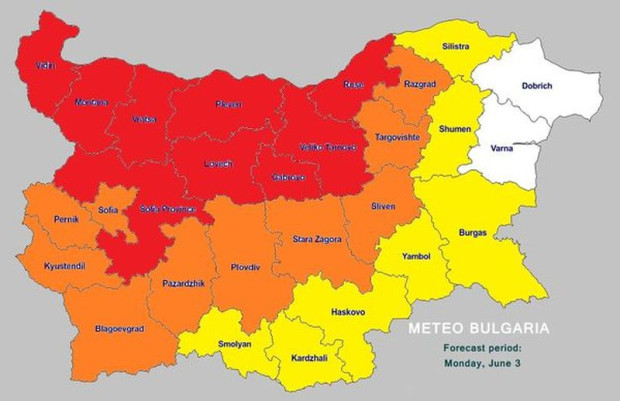 Meteo Bulgaria излезе сс стряскащо предупреждение за прогнозата за времемто