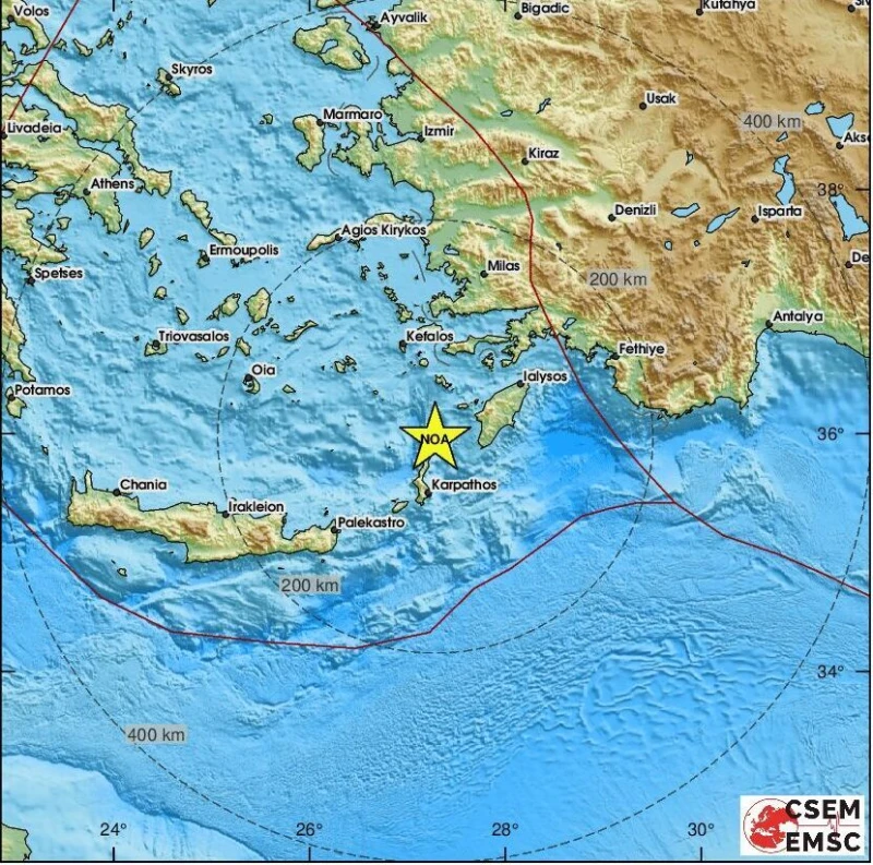 Земетресение от 3,5 по Рихтер разлюля Додеканезите