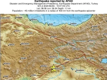 Земетресение с магнитуд 4.2 разтърси Източноанадолския разлом при турския град Малатия