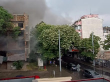 Пореден пожар в Стара Загора, движението по "Генерал Гурко" е затруднено