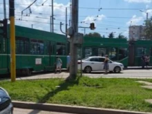 Трамвай излезе извън релсите в София