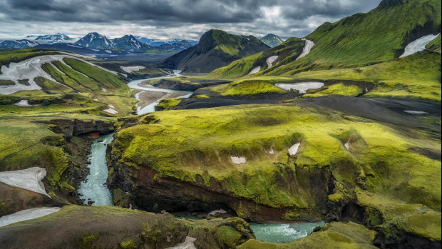 Исландия е отдалечен остров обитаем само по крайбрежието И зима