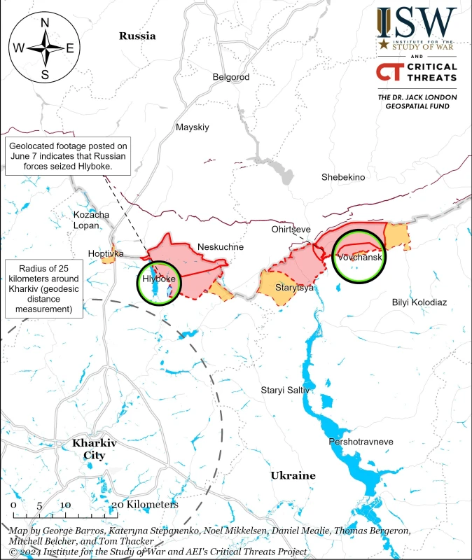 ISW: ВСУ контраатакуват в Харковска област, Русия засилва натиска в Донбас