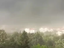 Ураганен вятър в Казанлък