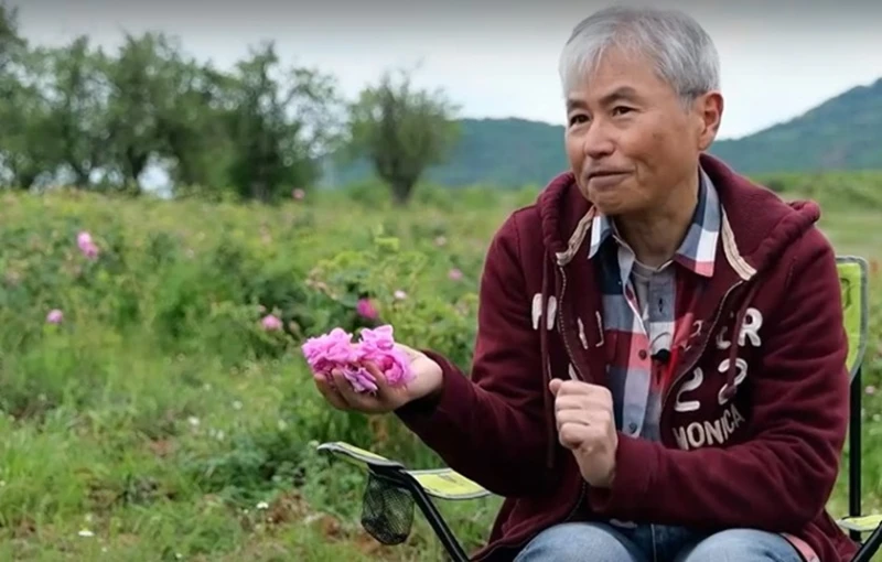 Един японец в българско село, където го води любовта му към родните рози