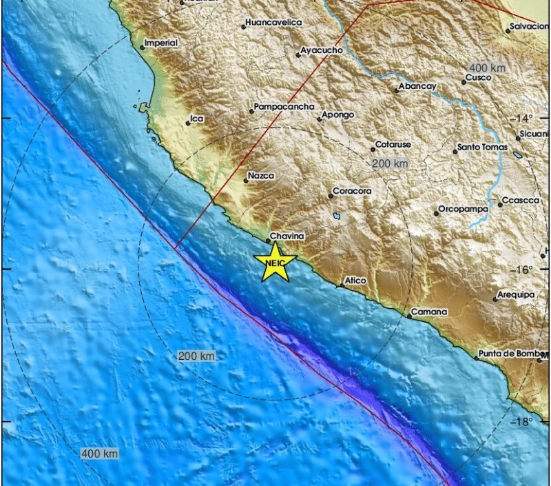 Земетресение от 6 по Рихтер разтърси бреговете край Перу