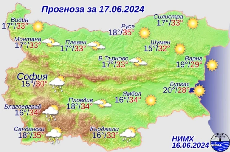 Времето през новата седмица