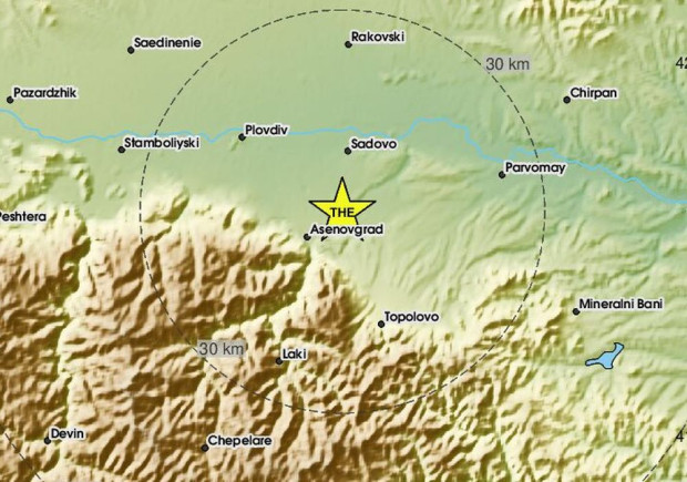 TD Още едно земетресение е регистрирано край Пловдив предава Plovdiv24