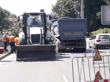 Ремонт на булевард "Васил Априлов" в Пловдив заради авария