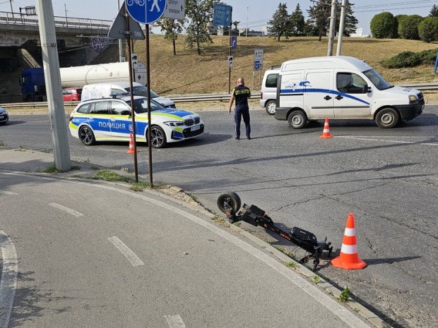 TD Мъж пострада при пътно произшествие на булевард Христо Ботев