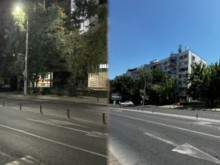 Тук има колче, а тук няма: Абсурдна ситуация на един от централните булеварди в Пловдив