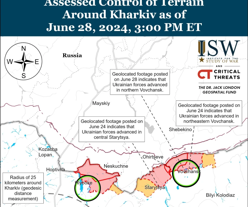 ISW: ВСУ напредват във Волчанск, възвръщайки си загубените позиции