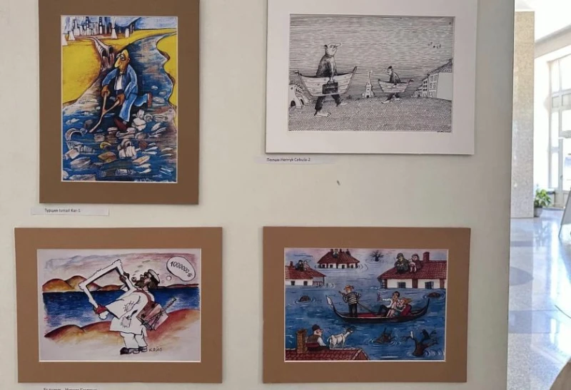 Изложба с карикатури от 67 държави бе открита в Доходното здание в Русе