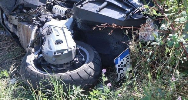 Мотоциклетист с много лоши контузии след инцидент в Бургас