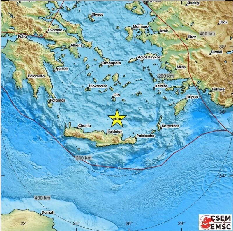 Ново земетресение от 3,8 по Рихтер разлюля Крит