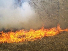Голям пожар бушува край Бургас