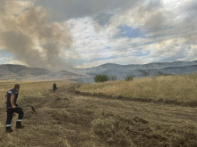 Вижте снимки на пожара край бургаския квартал "Банево"