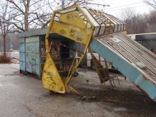 Спирка се срути до общежитията на ТУ, по чудо няма пострадали