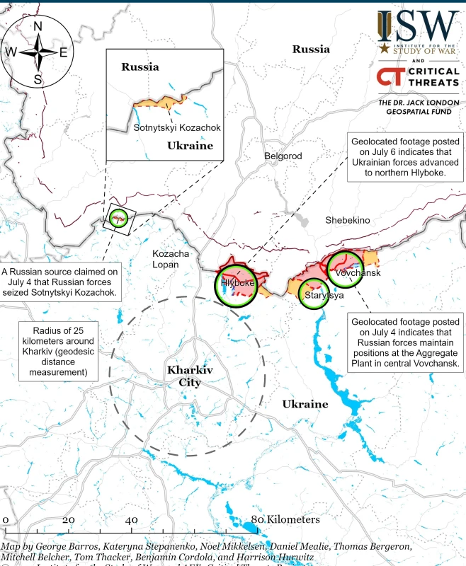 ISW: ВСУ контраатакуват при Глубокое, руснаците напредват край Торецк и Часов Яр