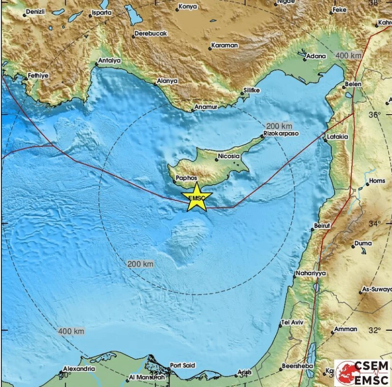 Земетресение от 4,0 по Рихтер разлюля Кипър
