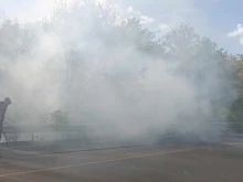 Големият пожар достигна до главния път Пловдив - Карлово
