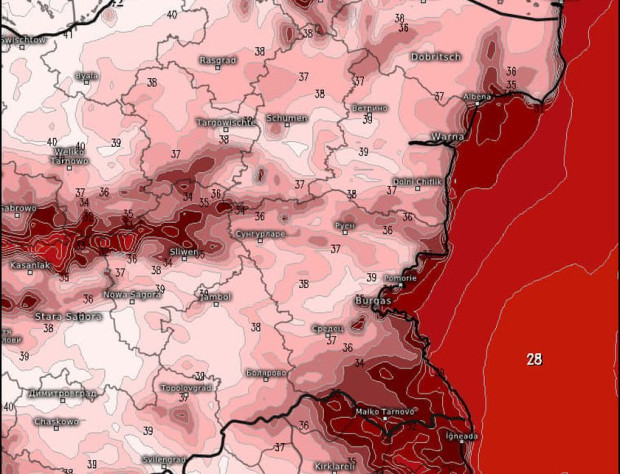 Жегата тепърва започва От утре 40 градусова жега и около морския