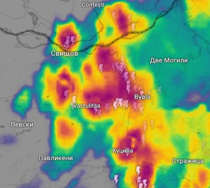 На някои места в България вече вали и гърми и разхлаждането е факт
