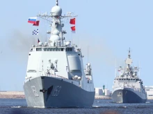 Китай и Русия проведоха военноморски учения с бойни стрелби в Южнокитайско море