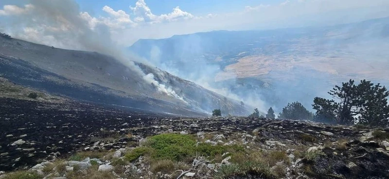 Продължава борбата с пожара на българо-гръцката граница