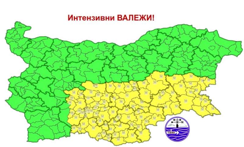 След жегите, сега кодове за валежи