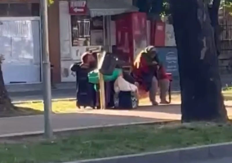 Притеснителна гледка в центъра на Пловдив
