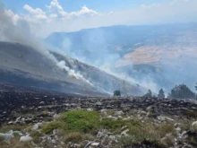 Военнослужещи участват в борбата с пожара на българо-гръцката граница