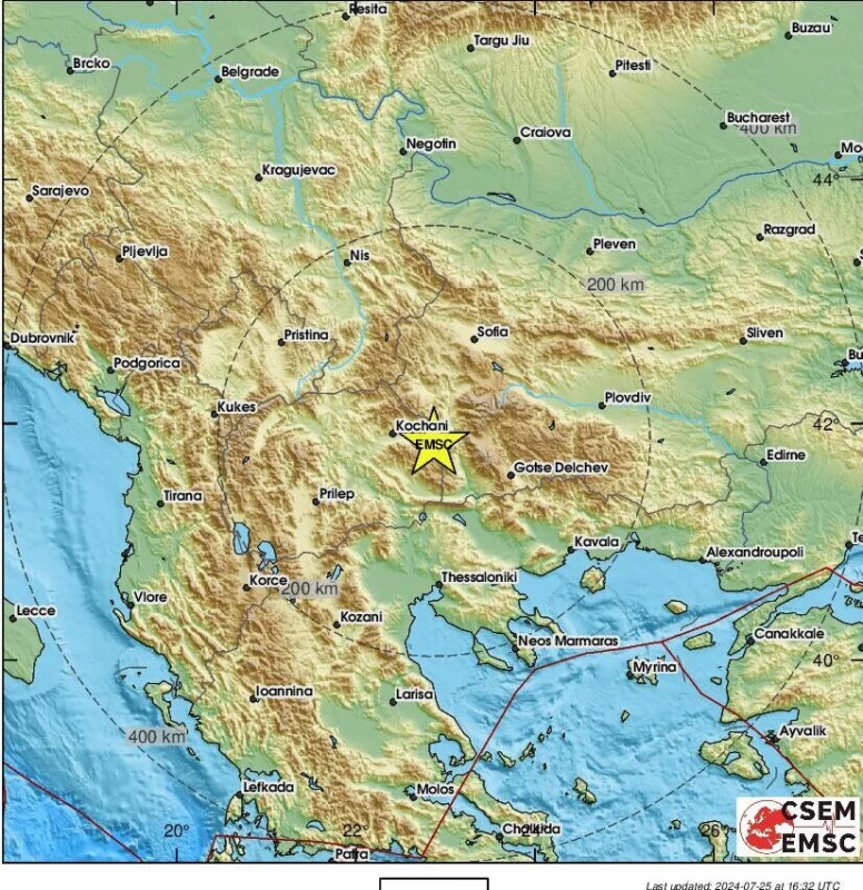 На 100 километра от София: Две земетресения разлюляха Северна Македония в рамките на минути